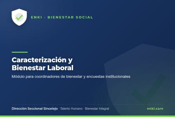 Caracterización — Perfil Coordinador de Bienestar