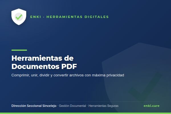 Herramientas de documentos: comprimir, unir, convertir