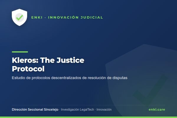 Kleros justice protocol
