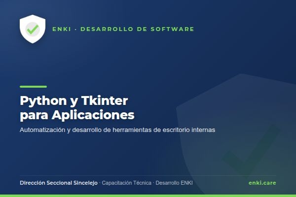 Python Tkinter aplicación de escritorio
