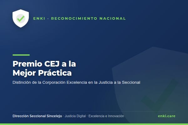 Reconocimiento CEJ: Mejor Práctica Judicial